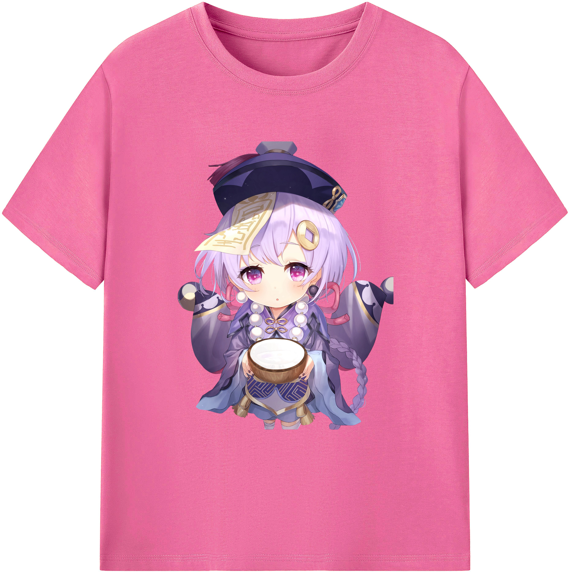 げんし神 七七 なな  genshin Nana レディースカジュアルプリントTシャツ（綿100％）